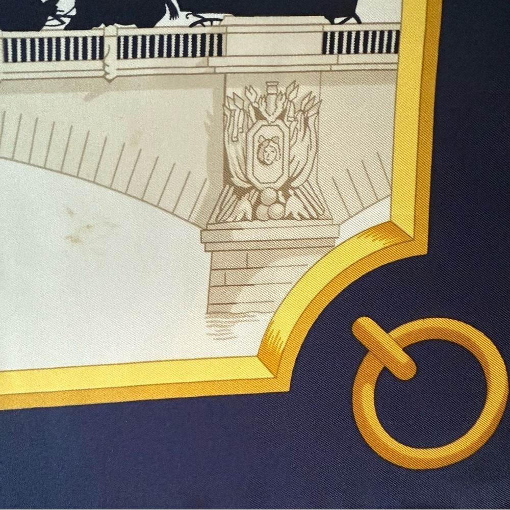 Hermes Les Ponts de Paris Silk Scarf - Picture 4 of 7